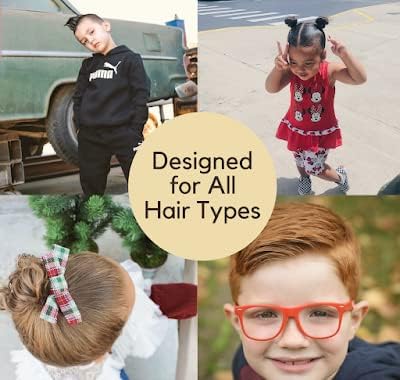 Original Blends used on a child’s hair demonstrating gentle, frizz-reducing styling