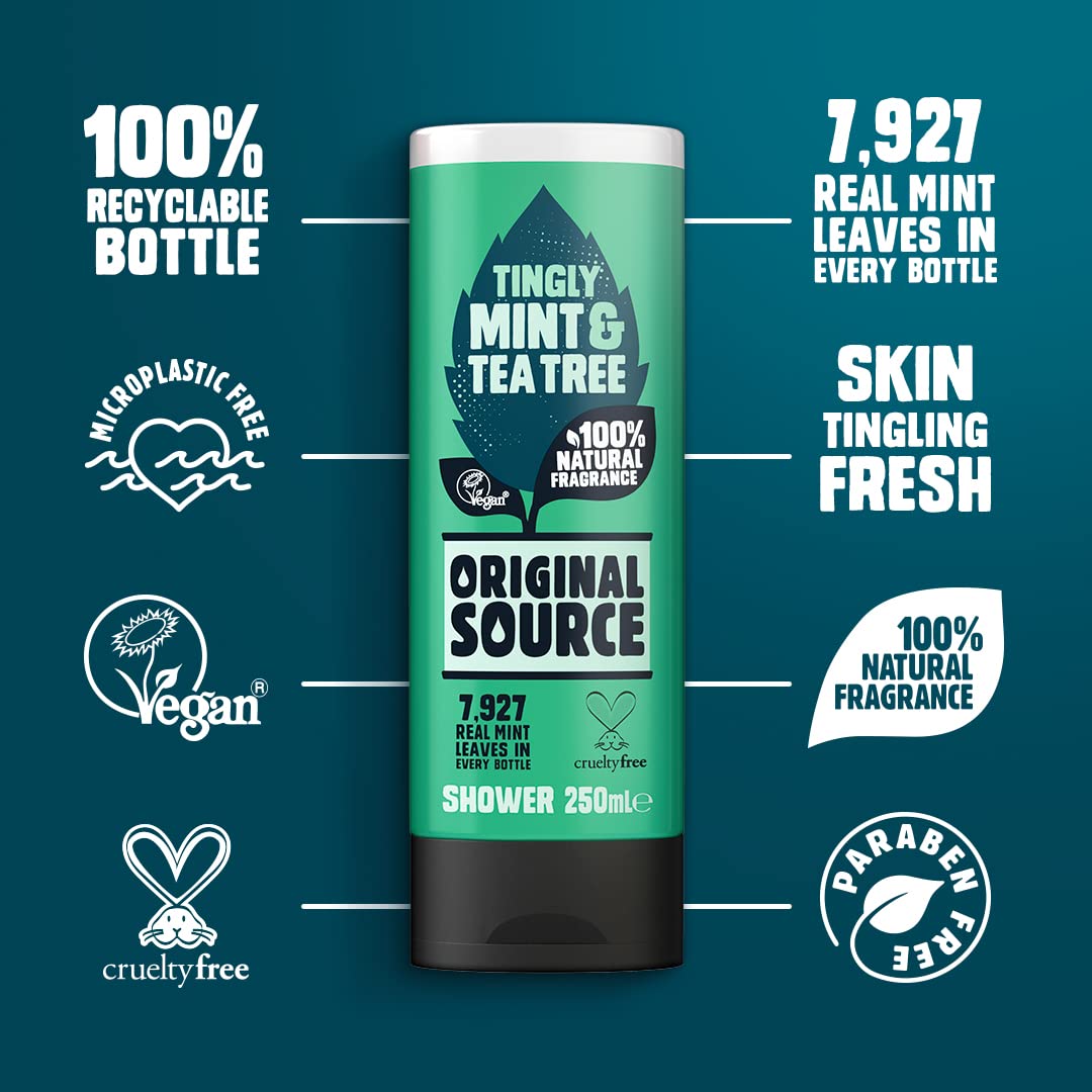 ORIGINAL SOURCE gel texture close-up foamy lather demonstrating gentle cleansing