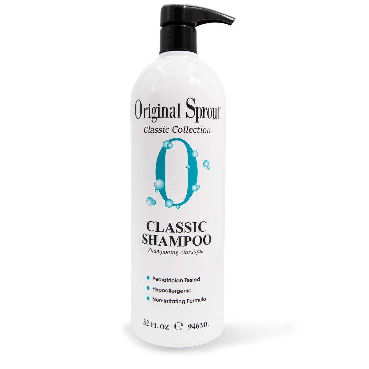 Original Sprout bottle front view showing label and benefits
