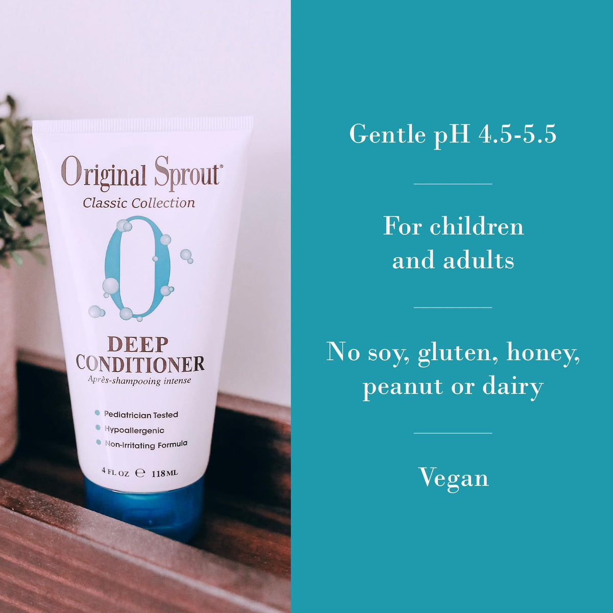 Original Sprout back label and usage directions clear for safe application and guidance