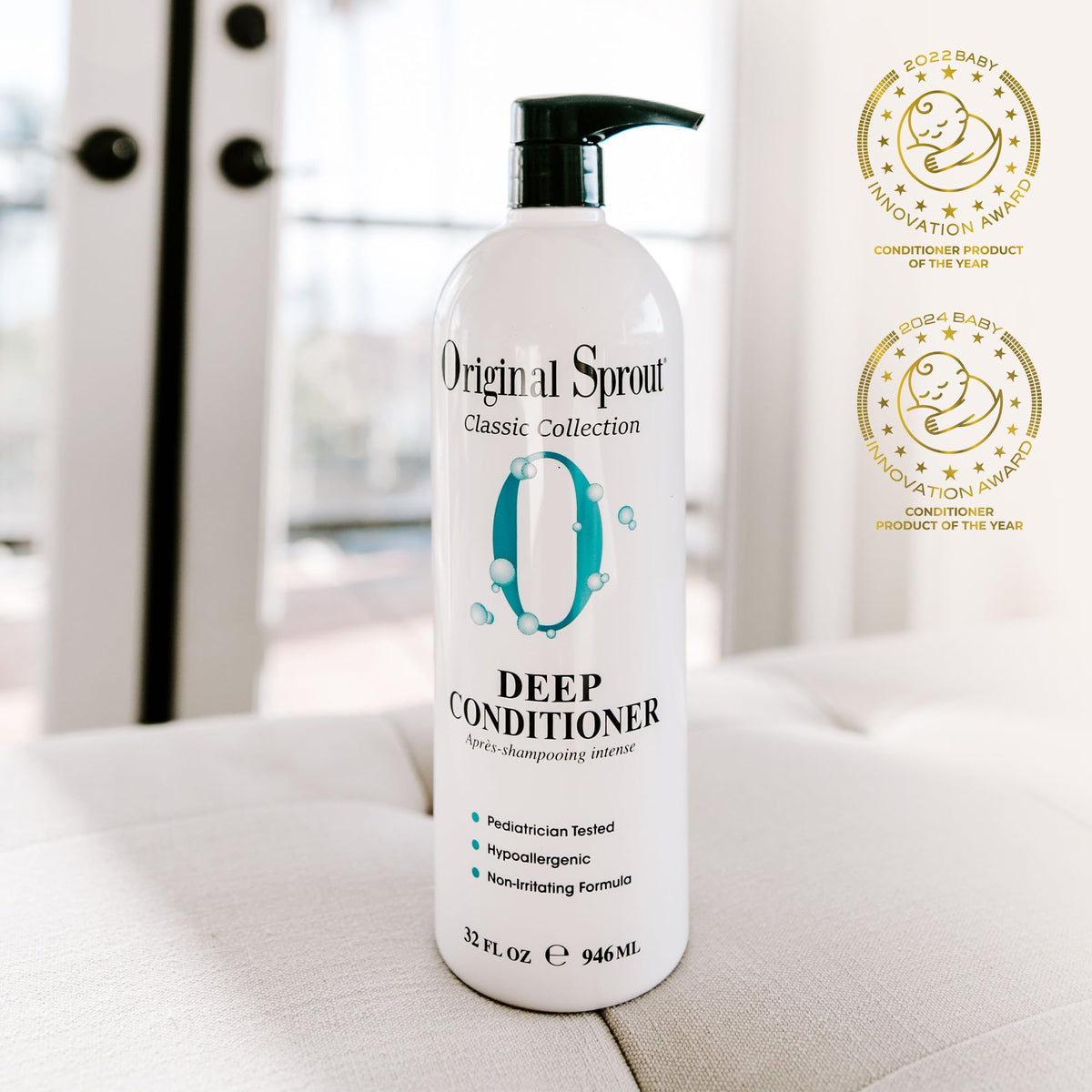Original Sprout creamy conditioner texture close-up highlighting rich slip and hydration