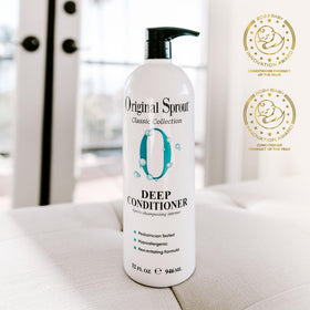 Original Sprout creamy conditioner texture close-up highlighting rich slip and hydration