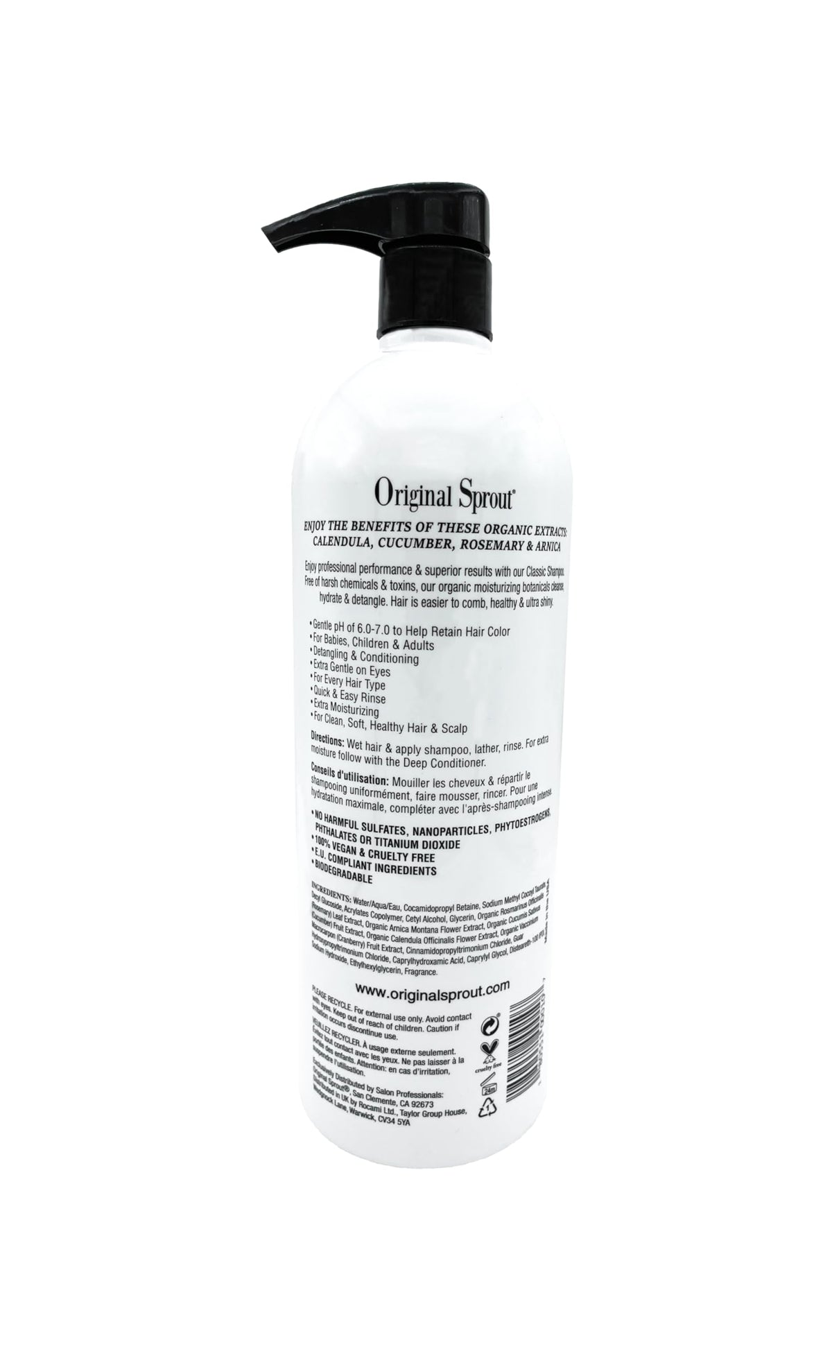 Original Sprout shampoo in family bathroom illustrating kid-friendly formula