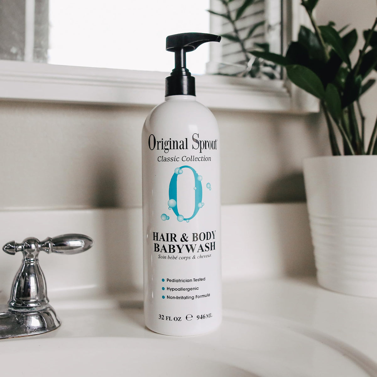 Original Sprout foam texture close-up showing gentle lather and mild cleanse