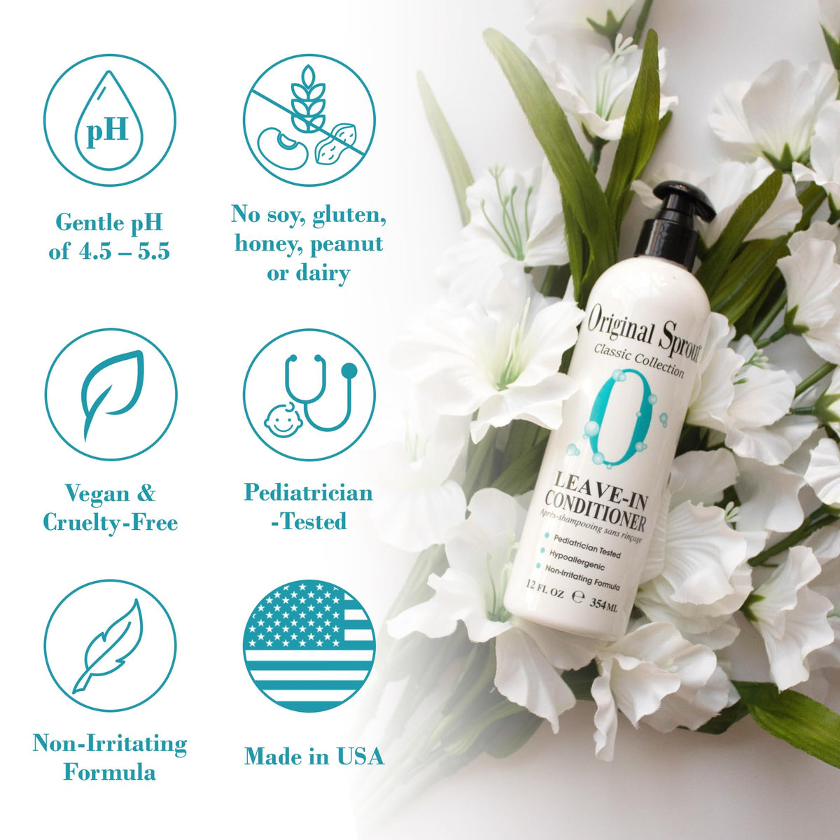 Original Sprout creamy lightweight texture close-up illustrating non-greasy hydration