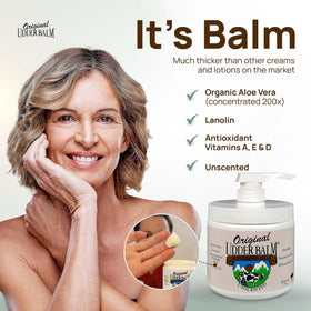 Original Udder Balm label close-up highlighting ingredients and hypoallergenic claim
