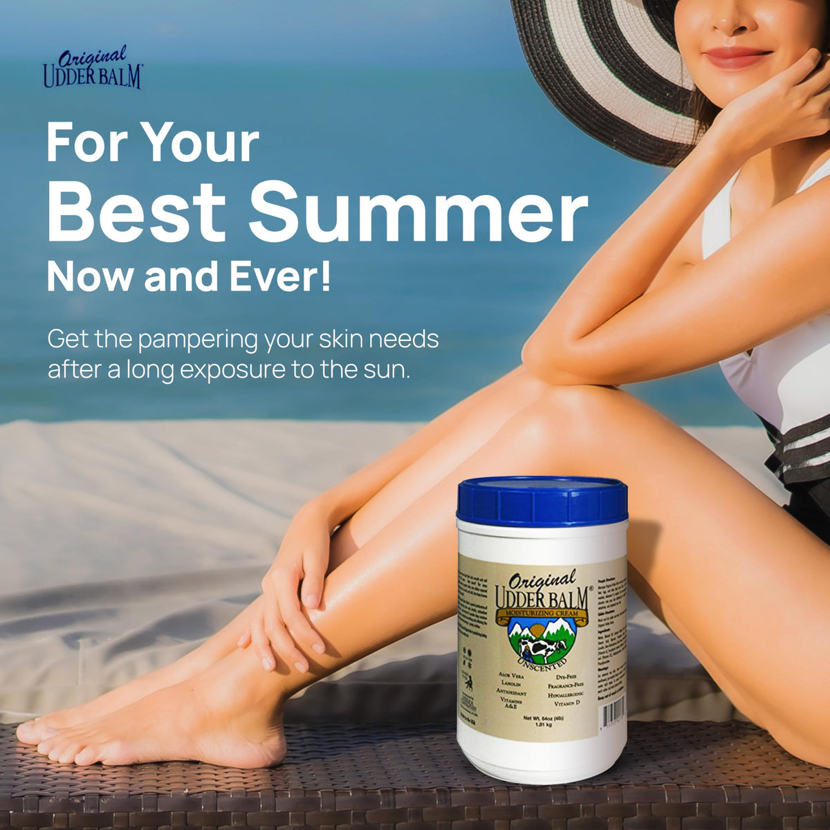 Original Udder Balm creamy texture close-up for intense hydration benefit