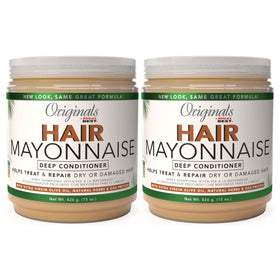 Originals by Africa's Best front packaging shows twin 15 oz jars for long-lasting conditioning benefit
