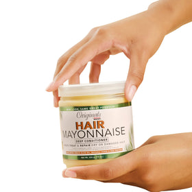 Originals by Africa's Best ingredient label close-up highlights herbal extracts and egg protein benefits
