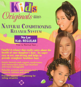 Originals by Africa's Best child before and after styling showing smoother hair