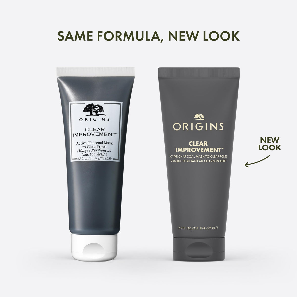 Origins charcoal mask creamy texture close-up showing smooth spreadability and absorption