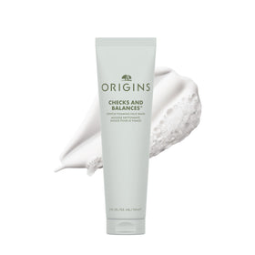 Origins bottle front view showing clean label and gentle foaming benefits