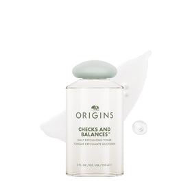 Origins bottle front packaging showing product and benefits
