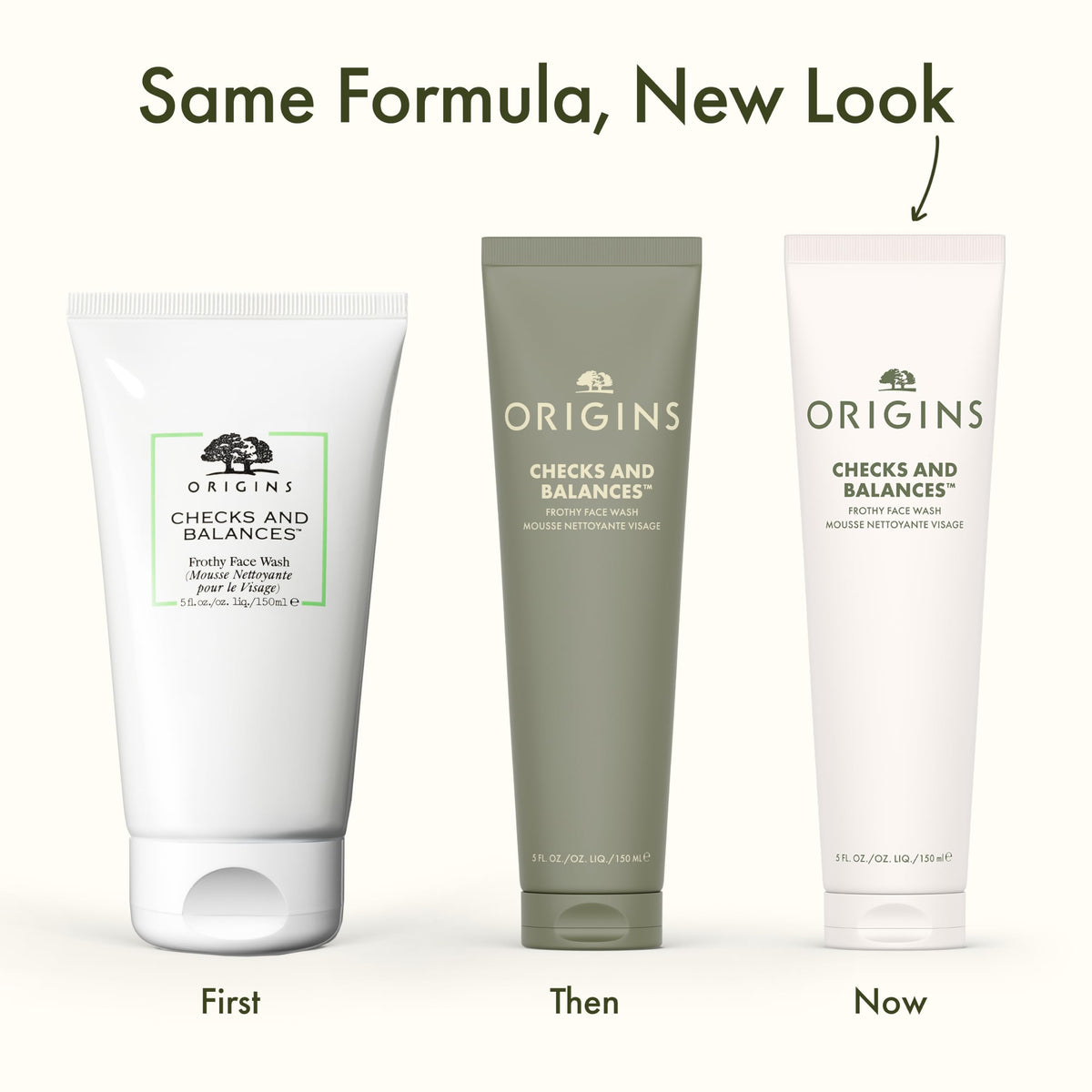 Spearmint leaves with Origins bottle showing invigorating mint benefit
