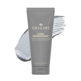 Origins Clear Improvement front packaging showing tube and branding, highlights dual-action benefit