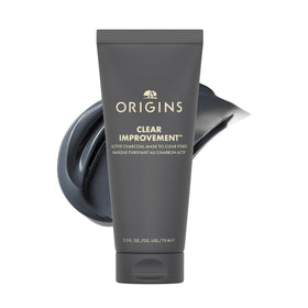 Origins Clear Improvement front packaging showing product tube and label benefits