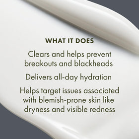 Origins product dispensed on palm, demonstrates lightweight spreadable formula