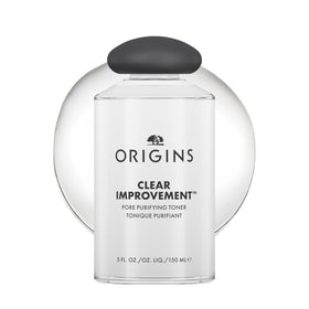 Origins Clear Improvement front bottle view showing label and 5 fl oz size and benefit