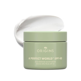 Origins front packaging showing SPF 40 and travel size for daily protection