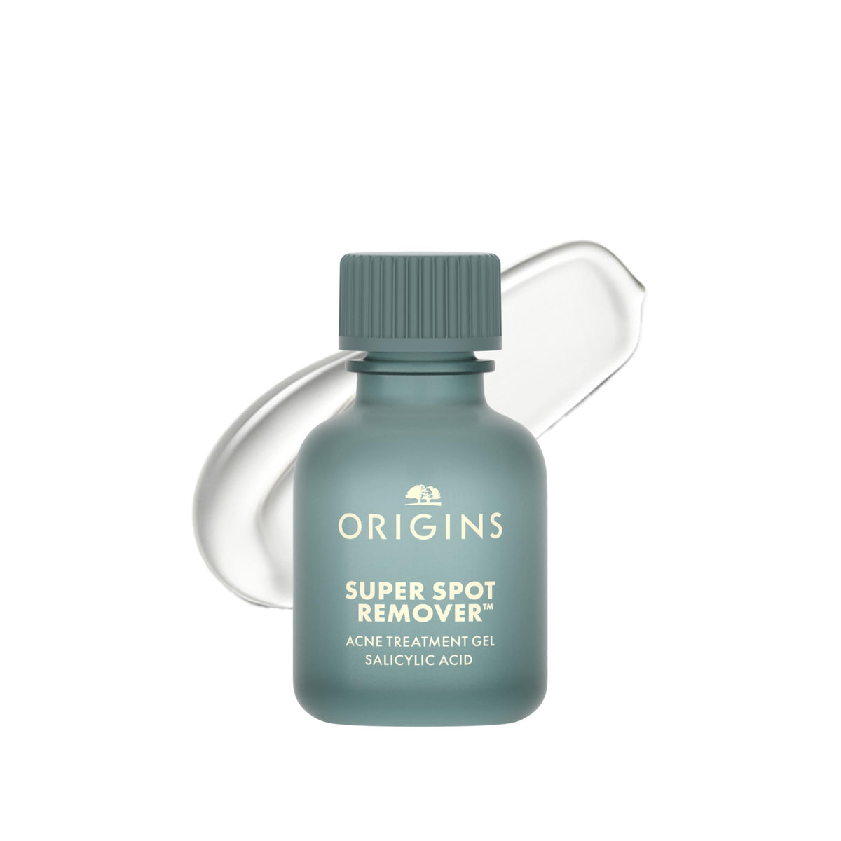 Origins front packaging showing compact spot treatment tube and easy travel benefit