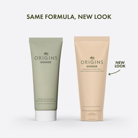Origins cream texture close-up highlighting lightweight absorbent formula benefit
