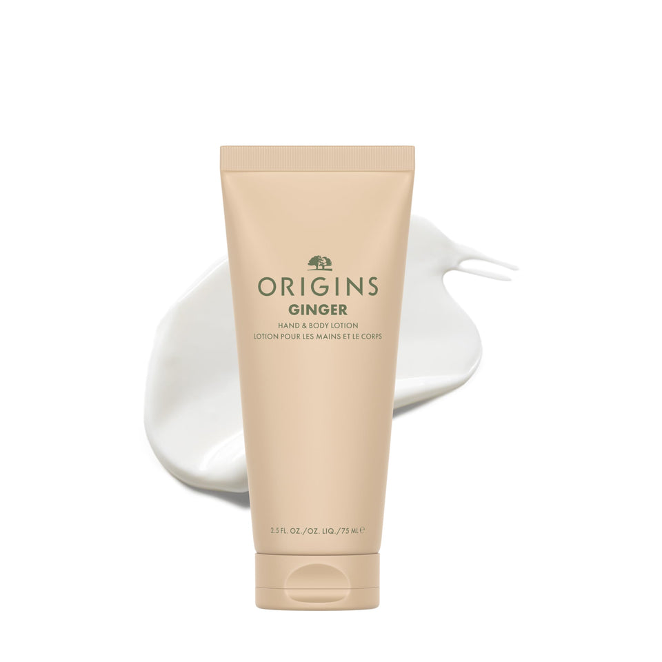 Origins front packaging showing travel-size tube and clear product benefits