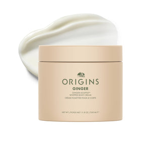 Origins jar front view showing ginger souffle jumbo and easy access