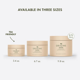 Origins packaging detail with recycled cues showing mindful packaging benefit