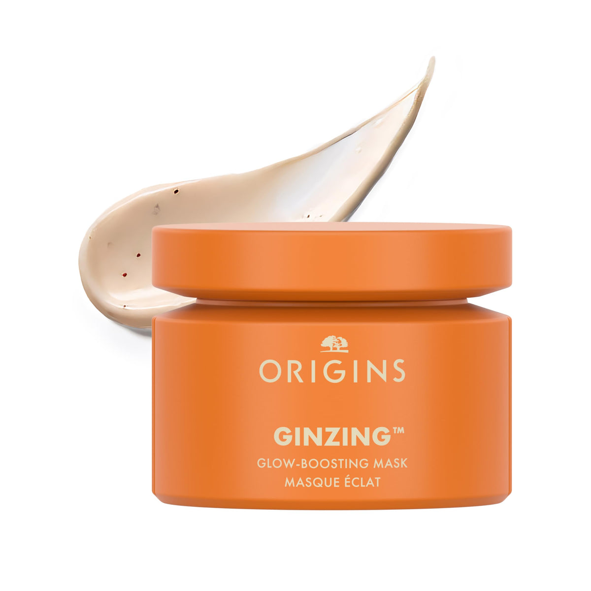 Origins GinZing front jar showing product packaging and brightening benefit