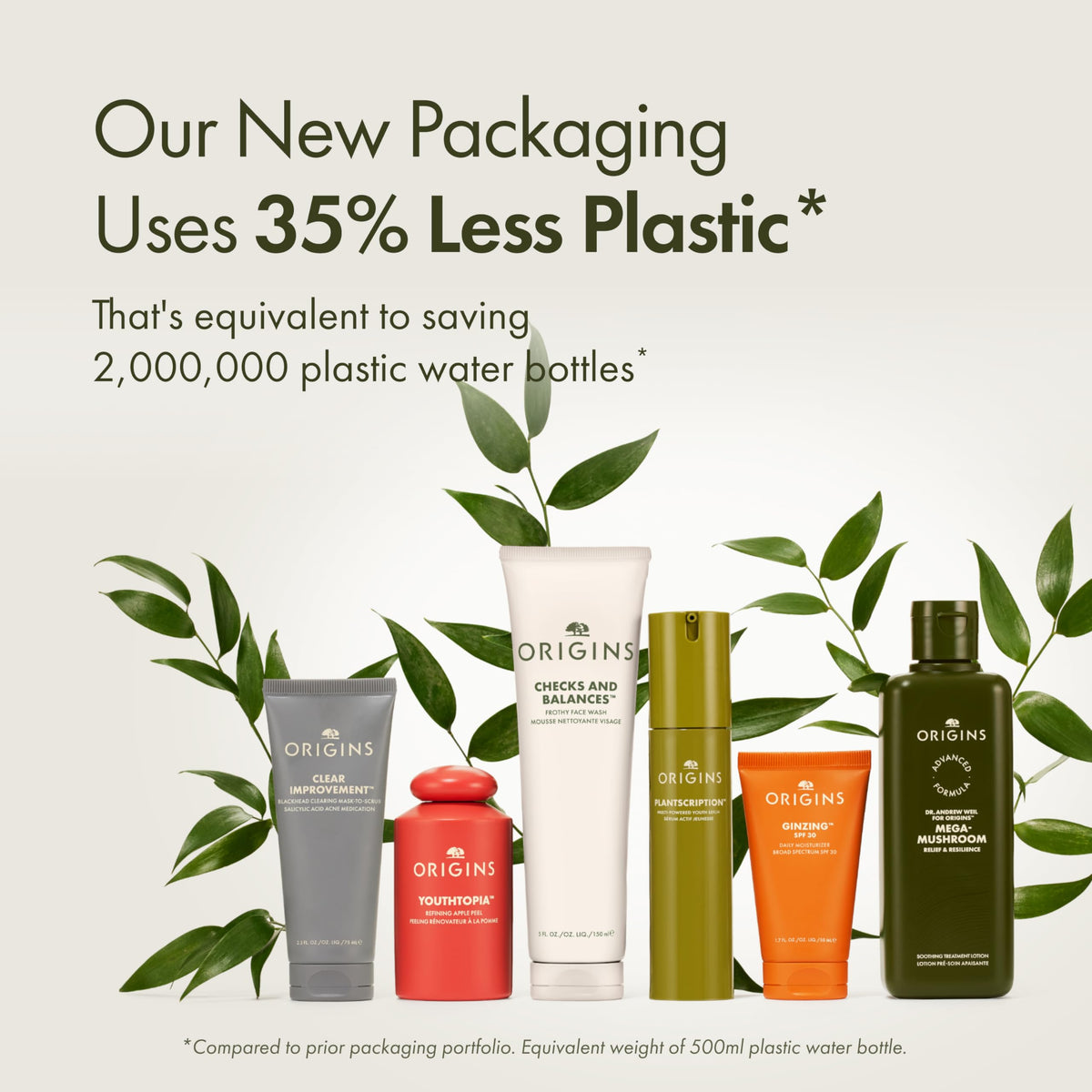 Origins GinZing tinted moisturizer in hand emphasizing portable design and quick touch-ups
