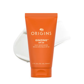 Origins GinZing tube front showing SPF 30 and lightweight benefits