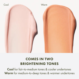 Origins GinZing Warm swept on cheekbone demonstrating illuminating highlight benefit