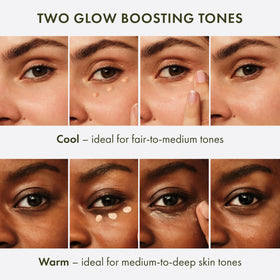 Origins GinZing Warm packaging label reading ingredients and shade for informed shoppers