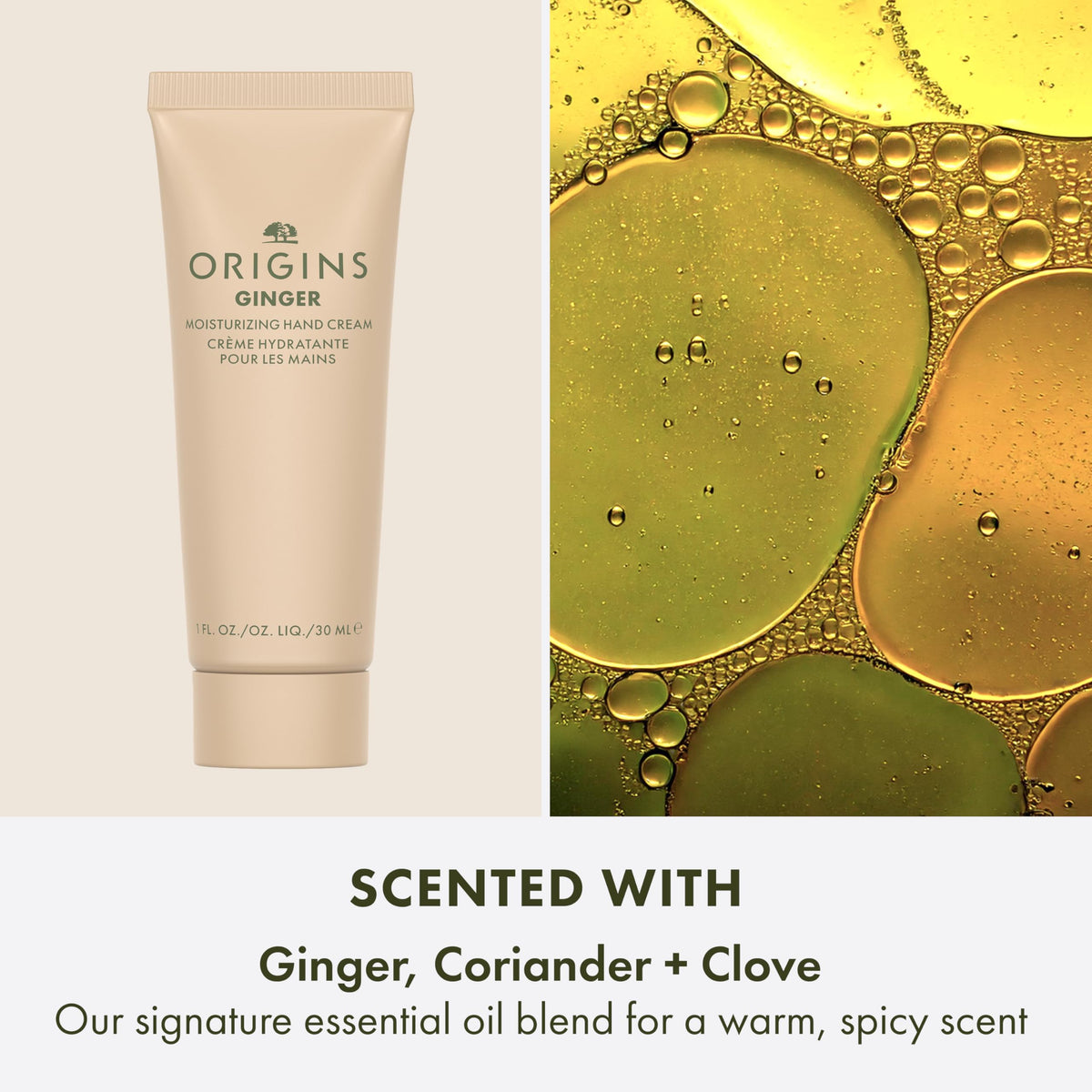 Origins Light Rose hand cream tube showing soft floral scent and conditioning benefits