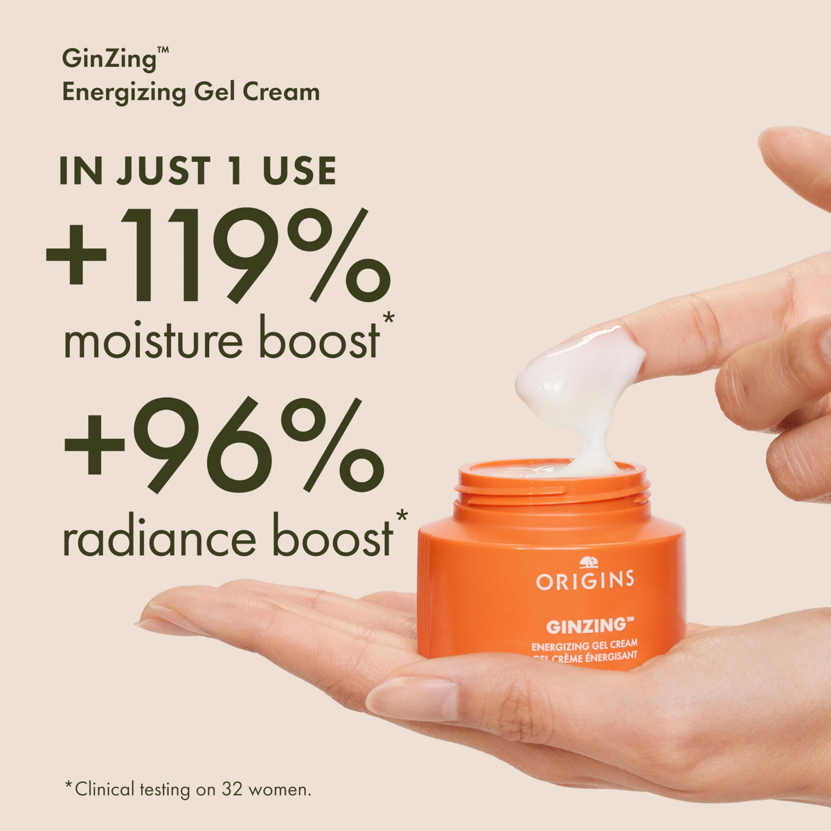 Origins kit next to a coin showing compact travel size and portability advantage