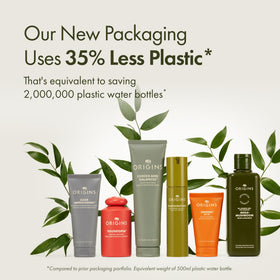 Origins label and ingredients closeup showing key actives and clear information