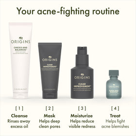 Origins product styled on bathroom counter conveying daily skincare integration