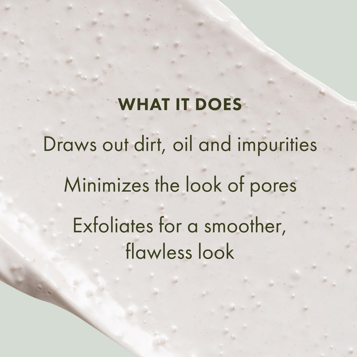 Origins mask being applied to face for deep-cleaning pores