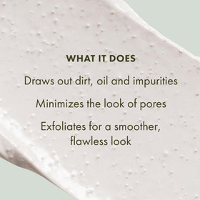 Origins mask being applied to face for deep-cleaning pores