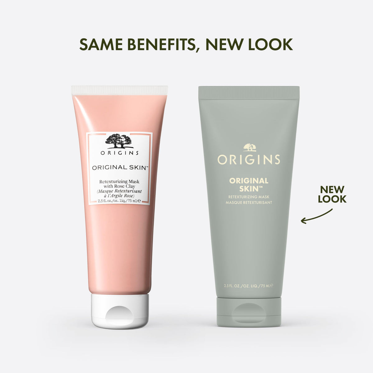 Origins close-up of creamy mask texture highlighting gentle exfoliation