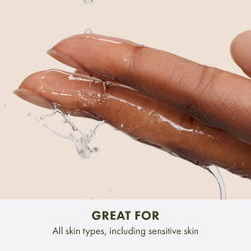 Origins ingredient label close-up highlighting reishi mushroom and glycerin for soothing