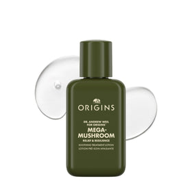 Origins front packaging showing travel-size bottle and calm skincare benefit