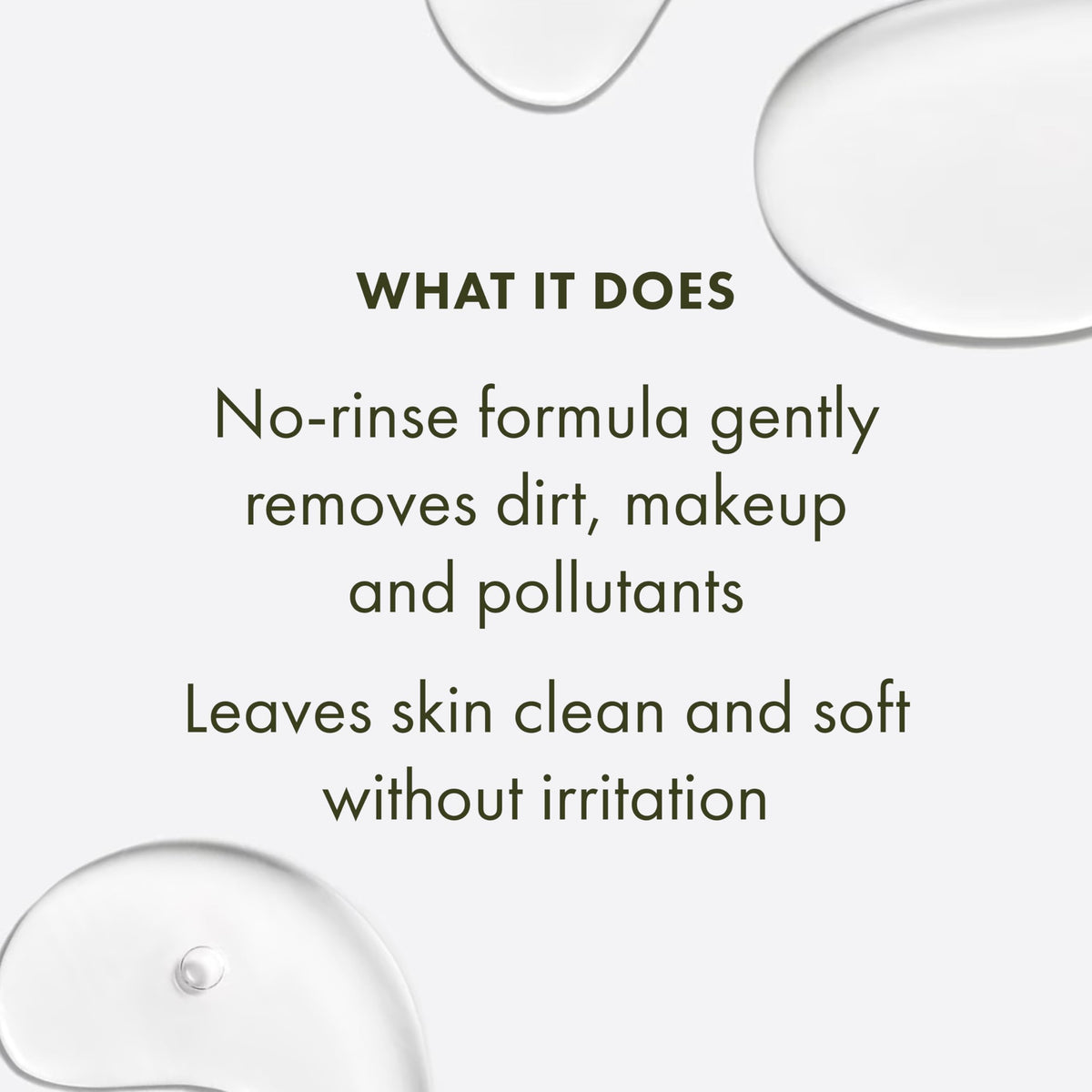 Origins product in use with cotton pad removing makeup gently without irritation
