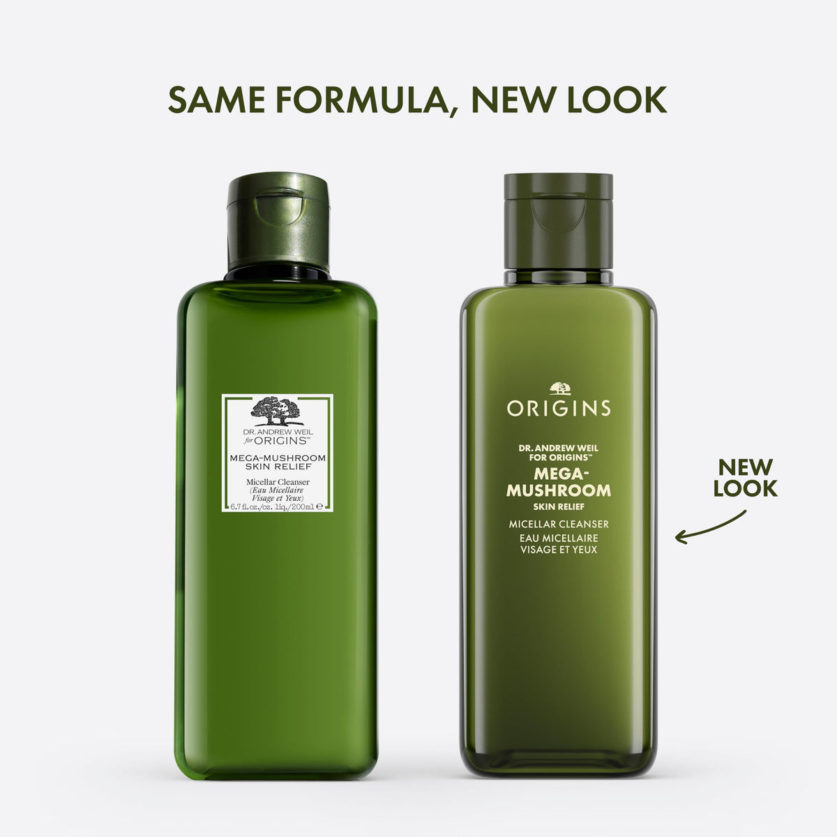 Origins micellar cleanser pour on cotton pad showing lightweight texture and easy removal