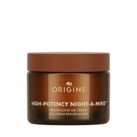 Origins jar front view showing product packaging and quick benefit