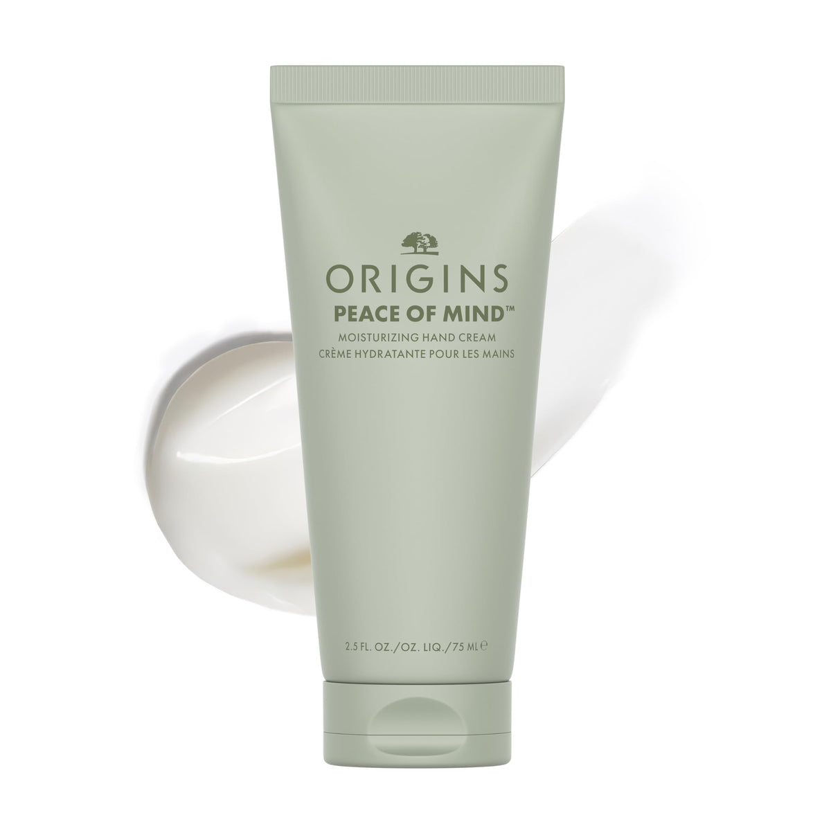 Origins Peace of Mind front tube showing compact travel packaging and benefits