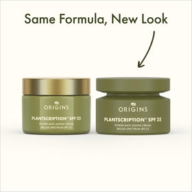 Origins Plantscription dispensed amount on fingertip for correct application