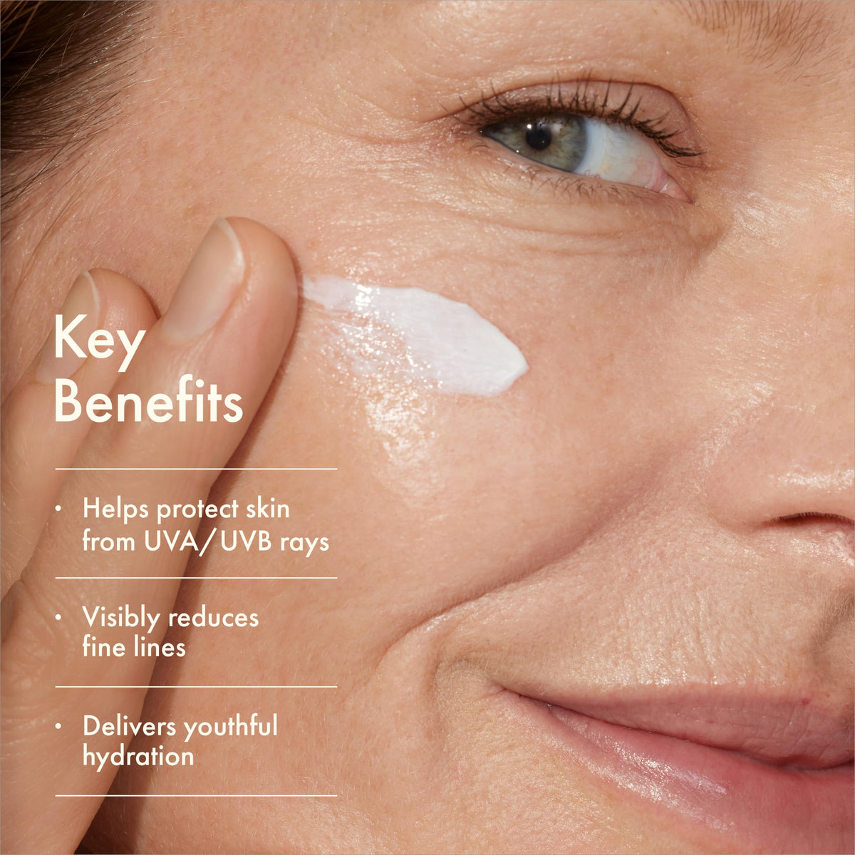 Origins Plantscription cream texture close-up demonstrating smooth hydration