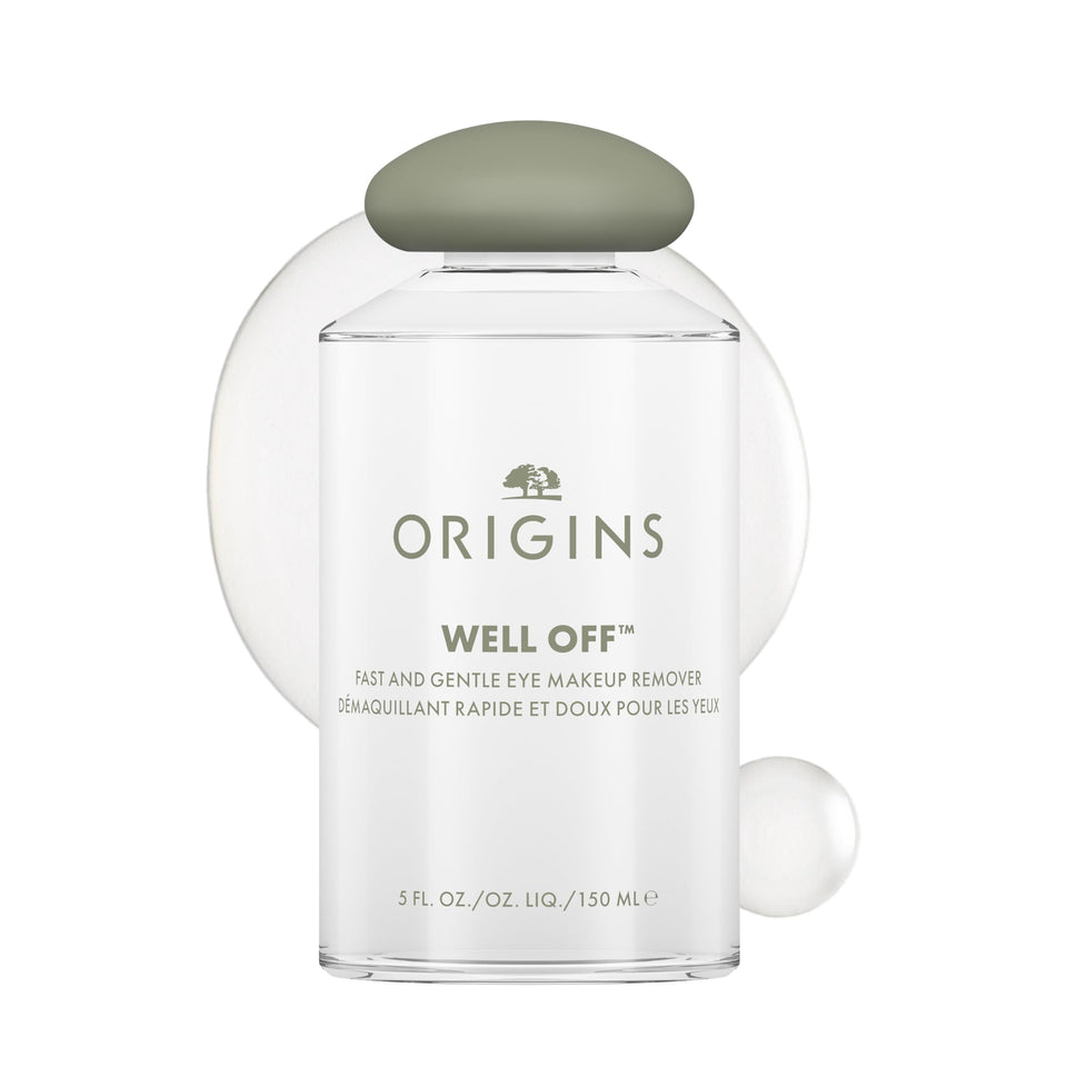 Origins Well Off front bottle showing clean packaging and size benefit