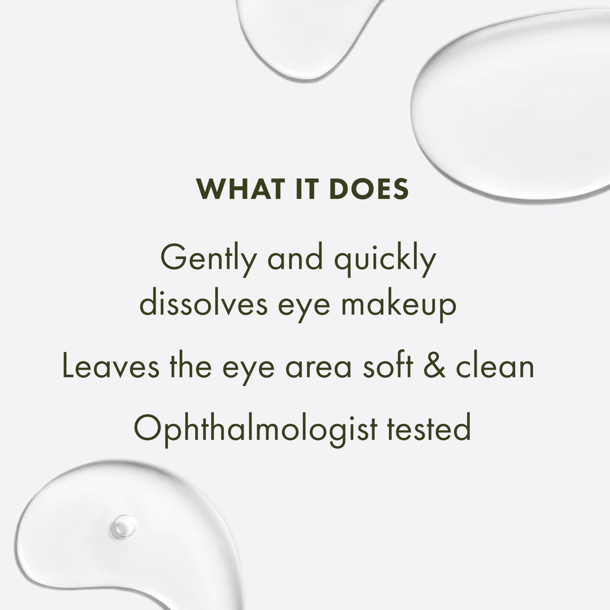 Origins Well Off in use with cotton pad removing mascara for gentle removal benefit
